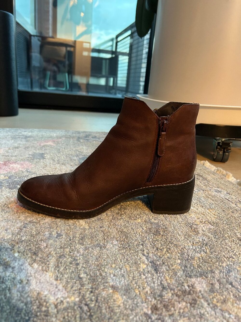 Cole Haan Leather Heeled Ankle Boots, Size 8 - Picture 6 of 16